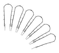 DECHOUS Supporto per Piante Rampicanti da Interno in Plastica, Traliccio Piccolo da 43 Cm 6 Pezzi, Porta-Orchidee e Tutore per Vasi, per Giardinaggio e Piante Fragili in Casa