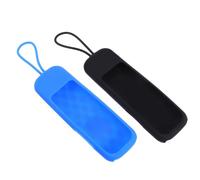 DECHOUS TV Control Accessory Remote Bumper Back Cover in silicone nero, 2 pezzi, custodia elastica antigraffio compatibile con TCL TV, copertura per telecomando TV per salotto