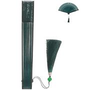 DECHOUS ventaglio Pieghevole Ventilatore Ricaricabile tenuto ventaglio di Clip USB lacca Cina Ventilatore retrò Fan adornare ventilatori Portatili ventaglio Decorativo in bambù Carta Green