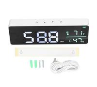 Decibel Meter 3 in 1 Fonometro Professionale con LCD 30-130dBA - Misuratore Temperatura e Umidità, Display LED, Batteria Ricaricabile - Ideale per Studio, e