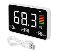 Decibel Meter 30-130dB Digital Noise Tester | Measures 30-130dBA, ±1.5 accuracy, 0.1dB resolution, real-time data, acoustic chip tech