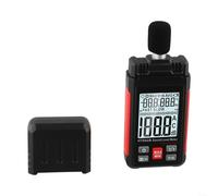 Decibel Meter, HT602B Misuratore di livello sonoro digitale con display LCD retroilluminato, gamma 30-130 dB, ponderazione A/C, misura temperatura ambiente e umidità