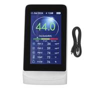 Decibel Meter Wall Hanging LCD Sound Level Reader 30 130db Noise Detector Temp Humidity PM2.5 1.0 10 Tester with Rechargeable Battery for Home Office Classroom Studio Factory