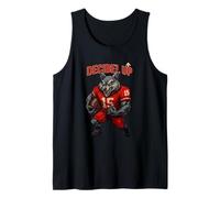Decibel Up - Maglia da football americano numero 15, abbigliamento sportivo Canotta
