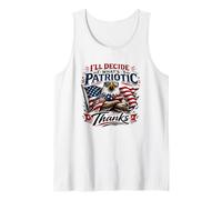 Deciderò Cosa è Patriottico Grazie Bald Eagle Canotta