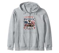Deciderò Cosa è Patriottico Grazie Bald Eagle Felpa con Cappuccio