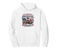 Deciderò Cosa è Patriottico Grazie Bald Eagle Felpa con Cappuccio