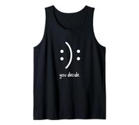 Decidi Felice Triste Emotional Choice Minimalista Canotta