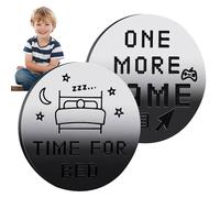 Decision Maker Coin - Coin Go to Bed 1 più Episodio, Moneta di decisione Genitore Double Face | 1 più di Gioco per Letto Divertente Destino Moneta | 1 più Gioco/per Letto E 1 più