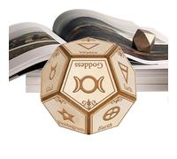 Decisionali - Strumento Da Gioco In Legno A 12 Facce, Per La Selezione Di Opzioni Multiple Con Incisione Naturale | Creative Per Viaggi, Appuntamenti, Dormitori