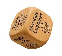 Decisione del cubo di attività | Game for Kitchen Activities -Decisione a sei cubetti a bordo -cottura -Aiuti per la creazione di cubi di attività posteriori | Prop di gioco in legno | Decisionisti di
