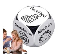 Decisione della decisione di Coppie - Gioco di appuntamento notturno con opzioni alimentari e attività | Dice di cena romantica per lui e lei | Regalo di relazione portatile per fidanzato/fidanzata
