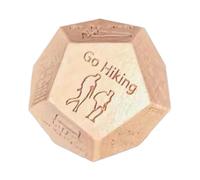 Decisione per attività familiari, cubi in legno da 12 lati per idee divertenti e giochi di gruppo | Giocattolo di interazione portatile per coppie Friends Teamwork Outdoor Party Entertainment