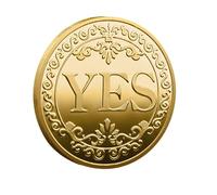 Decisione Toss Coin, gettoni a scelta in metallo, medaglia commemorativa per medaglia portafortuna | Moneta bifacciale con finitura lucida per giochi, festa regalo, compleanni amici