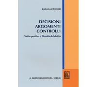 Decisioni argomenti controlli. Diritto positivo e filosofia del diritto