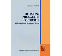 Decisioni argomenti controlli. Diritto positivo e filosofia del diritto
