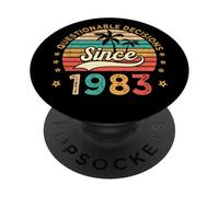 Decisioni discutibili dal 1983 Vintage Classic Sunset PopSockets PopGrip Adesivo