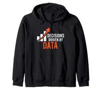 Decisions Driven by Data Analyst Scientist Felpa con Cappuccio