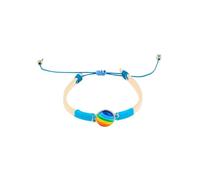 Decixde Braccialetto arcobaleno Pride Braccialetto intrecciato fatto a mano Braccialetto con perline arcobaleno per coppie gay lesbiche braccialetto dell'amicizia LGBTQ accessori per parata