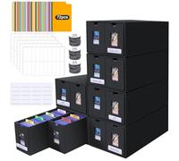 Deck Box per Carte Mtg,Scatola Carte Pokemon Collezionabili da 11000+ Toploader con 72 Divisori,Etichette e Nastro Adesivo,Contenitore Carte Pokemon per Carte TCG MTG YuGiOh