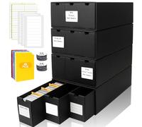 Deck Box per Carte Mtg,Scatola Carte Pokemon Collezionabili da 12000+ Toploader con 48 Divisori,Etichette e Nastro Adesivo,Contenitore Carte Pokemon per Carte TCG MTG YuGiOh