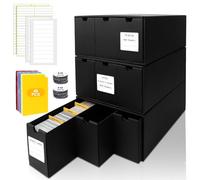 Deck Box per Carte Mtg,Scatola Carte Pokemon Collezionabili da 9000+ Toploader con 48 Divisori,Etichette e Nastro Adesivo,Contenitore Carte Pokemon per Carte TCG MTG YuGiOh