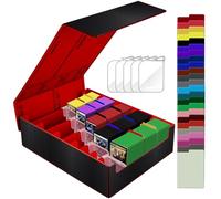 Deck Box per TCG/Magic the Gathering(MTG)/ YuGiOh/Sportcarte, Magnetic Deckbox contiene oltre 3800+ Carte, Deck Box la protezione delle carte, PU Scatola di Carte da Collezione con 5 porta carte