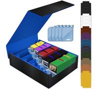 Deck Box per TCG/Magic the Gathering(MTG)/ YuGiOh/Sportcarte, Magnetic Deckbox contiene oltre 3800+ Carte, Deck Box la protezione delle carte, PU Scatola di Carte da Collezione con 5 porta carte