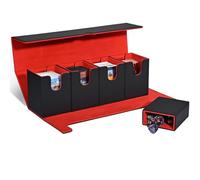 Deck Case per Magic The Gathering Cards, Scatole magnetiche 5 in 1 Magnetic Flip Deck Box, Scatola per Carte per oltre 900 carte, Scatola Porta Mazzi in pelle PU per Magic Commander MTG TCG YuGiOh
