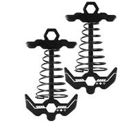 Deck Peg | Windproof Aluminium Fishbone Shape, Deck Tie Down Spring Tent Stakes for Picnic Boating Outdoor Camping Hiking Women Men Teens Use, Handy Piece For Daily Outings And