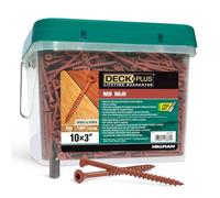 Deck Plus 48434 Red Deck - Confezione da 3 viti da 11,3 kg, colore: Bianco