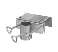 Deck Railing Umbrella Holder, Mount Bracket Base, Attachable Adjustable Pole Stand with Secure Grip for Fishing Camping Pool Grill Beach Outdoor Balcony Patio Travel Use, 4.72x6.3x1.77 Inches