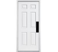 Deck the Door Decor Piastra di spinta per porta, montaggio adesivo 3M, diverse dimensioni e finiture (nero satinato, 4 x 16)