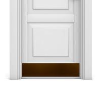 Deck the Door Decor | Piastra per porta - Alluminio anodizzato - Supporto autoadesivo industriale (6 x 76 cm, bronzo lucidato ad olio)