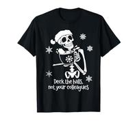 Deck The Halls Not Your Colleagues Funny Coworker Christmas Maglietta