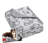 Decke mit Katzenpfotenmuster - Weiche Schlafmatte für Hunde Katzen, Kuschelige Welpendecke Aus Warmem Material, Waschbar Atmungsaktiv | Ideal Für Kleine Mittelgroße Haustiere, Sofa, Bett,