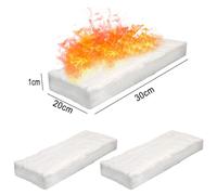 Decke Piumoni Focolare Firplace Magnesio 1206℃ Bianco 30 10 1CM 30 ＊ 20 ＊ 1CM