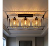 Deckenlampe Fischer Leuchten Nera Oro 83 cm L 3 x E27 IP20 Metallo [EEK: Non valutato]