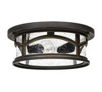 Deckenleuchte Antico Regenglas Rotondo Ø33cm IP44 Vintage Opaco Esterni Lampada