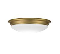 Deckenleuchte Bagno LED GX53 3000 K Ø 35,6 CM Metallo Vetro IN Ottone Bianco [EEK: F]