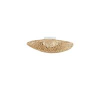 Deckenleuchte Bambù Naturale L: 50 CM Decorativo E27 Moderno Plafoniera Pranzo