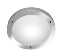 Deckenleuchte E27 IN Nichel Ø31 ,5cm Coperta Luce Plafoniera Moderno Vetro Bagno