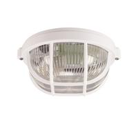 Deckenleuchte Esterno Maritim E27 IP65 Ø 18 CM Tondo Bianco Soffitto Garten Casa