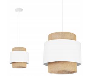 Deckenleuchte Hängelampe Kronleuchter Lampenschirm Boho Jute