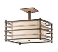 Deckenleuchte Kiki Bronzo Beige B:40cm Angolare Design Lampada Pavimento Salone