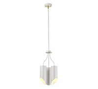 Deckenleuchte Leyre Bianco Ottone Antico Ø27cm Regolabile Salotto Moderno Lampe