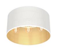 Deckenleuchte Metallo Plastica Oro Bianco Soggiorno Ø40 CM Plafoniera Rotondo