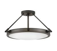 Deckenleuchte Metallo Vetro D:55,8 CM Rotondo Nero Bianco 4x E14 Soffitto Innen