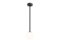Deckenleuchte Nero Bianco H:67cm Ø 14cm E14 Vetro Metallo Plafoniera Soggiorno