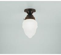 Deckenleuchte Ottone Antico Vetro Wohnlich L: 12 CM E27 Plafoniera Camera